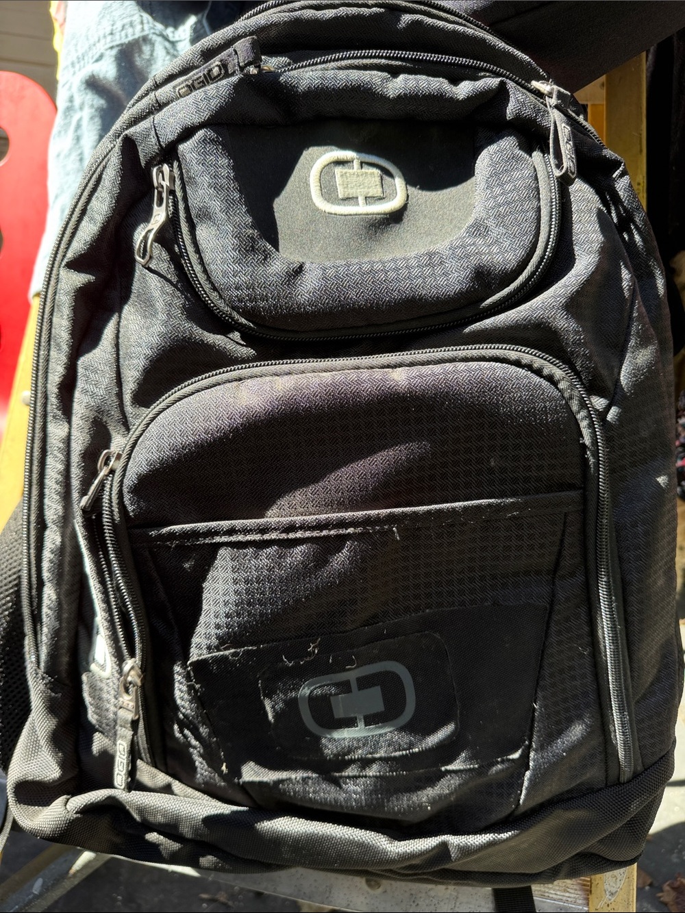 OGIO Black Backpack with Multiple Zip Pockets